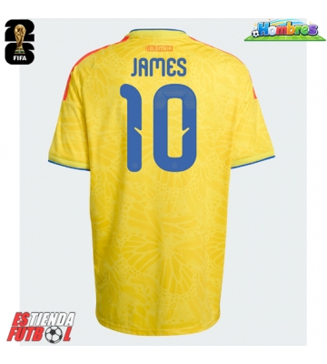 Colombia James Rodriguez #10 Primera Equipación Mundial 2026 Manga Corta